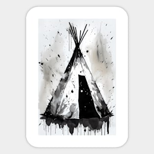 Native American Tipi Sticker